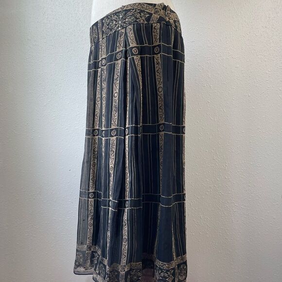 NWT Alfani Silk Midi Skirt Size 10 - Picture 3 of 8